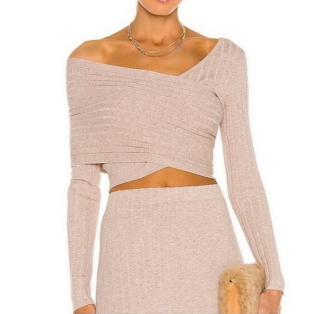 Ronny Kobo Collection Off-Shoulder Sweater - Cream - Picture 3 of 4